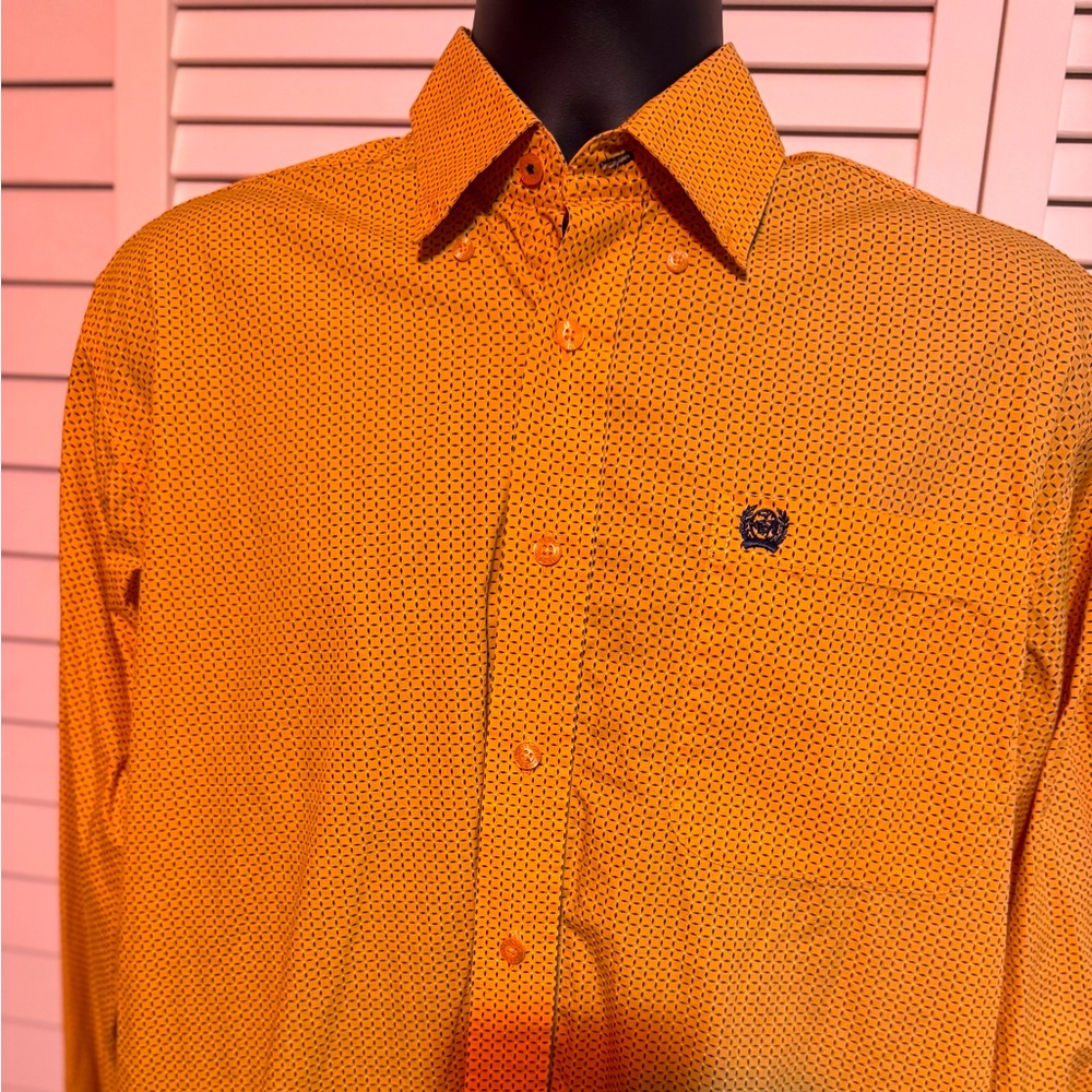 Cinch Western Button Down Shirt Size Small Long Sleeve